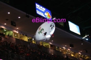 Ghost blimp drone togos anaheim ducks